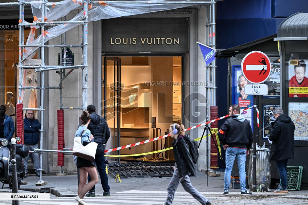 Louis Vuitton Store in Paris Hit by Ram-Raid Burglary