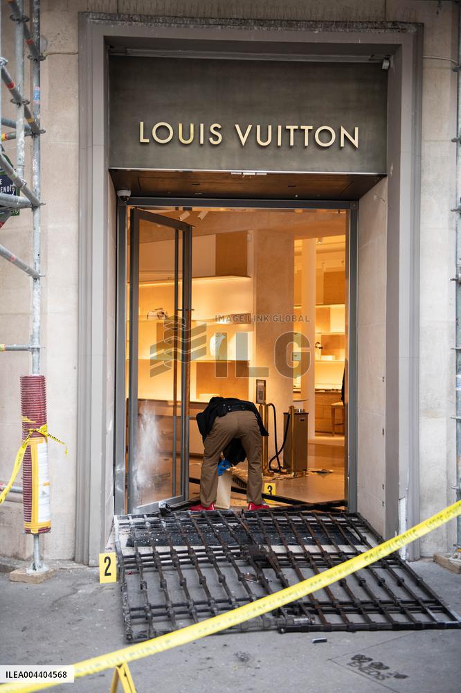 Louis Vuitton Store in Paris Hit by Ram-Raid Burglary