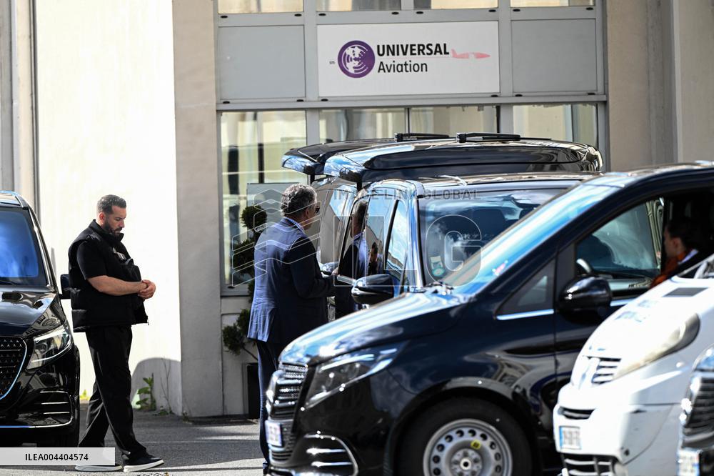 Atmosphere Upon The Arrival Of Kim Kardashian At Le Bourget