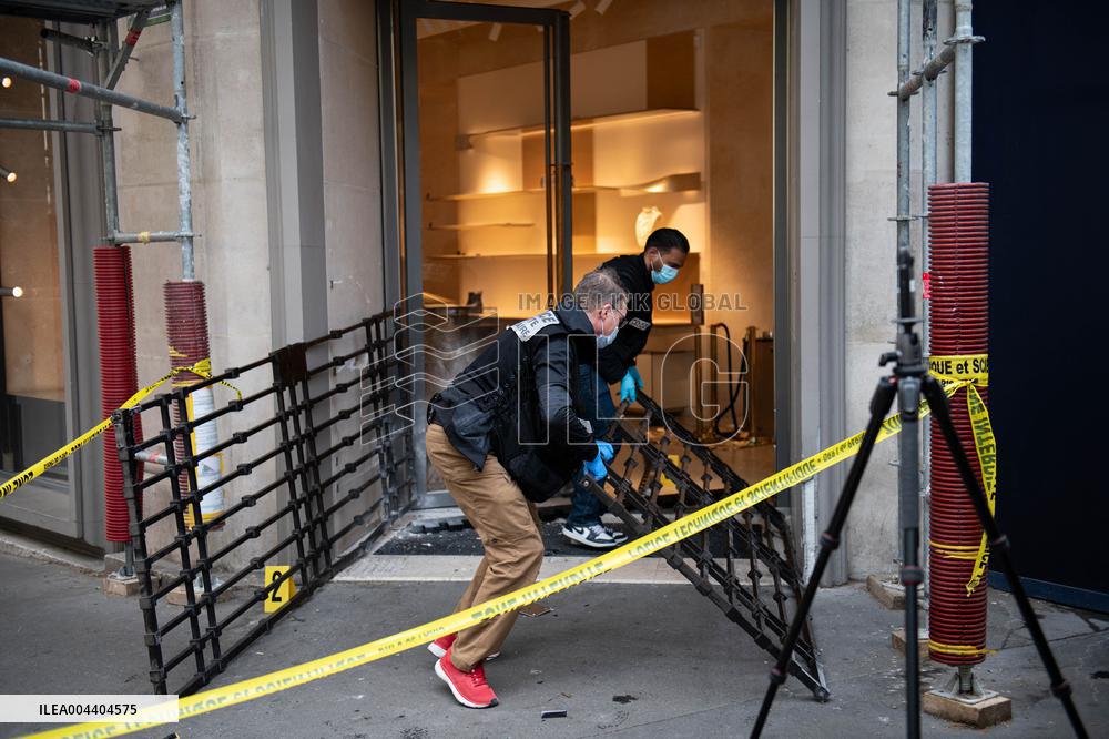 Louis Vuitton Store in Paris Hit by Ram-Raid Burglary