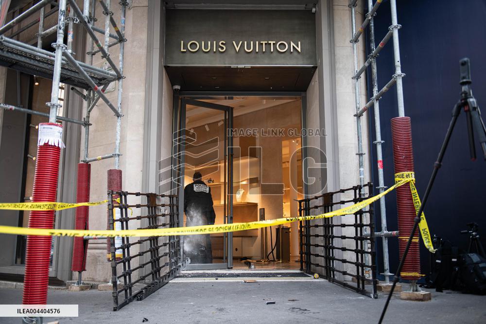 Louis Vuitton Store in Paris Hit by Ram-Raid Burglary