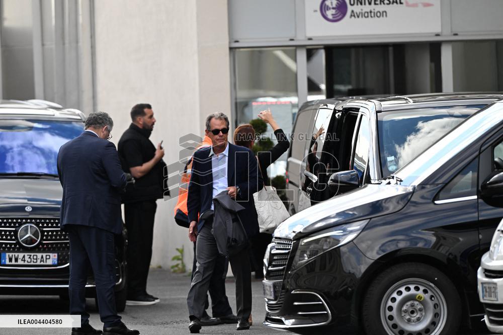 Atmosphere Upon The Arrival Of Kim Kardashian At Le Bourget