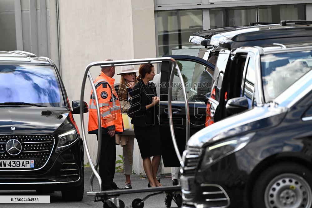 Atmosphere Upon The Arrival Of Kim Kardashian At Le Bourget