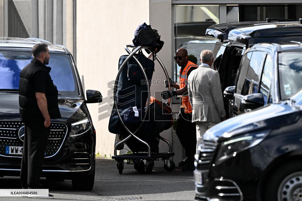 Atmosphere Upon The Arrival Of Kim Kardashian At Le Bourget