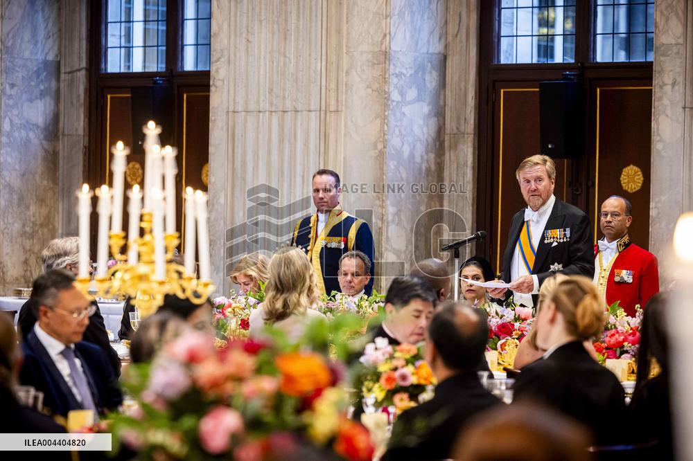 Royal Dinner for Diplomatic Corps in Amsterdam