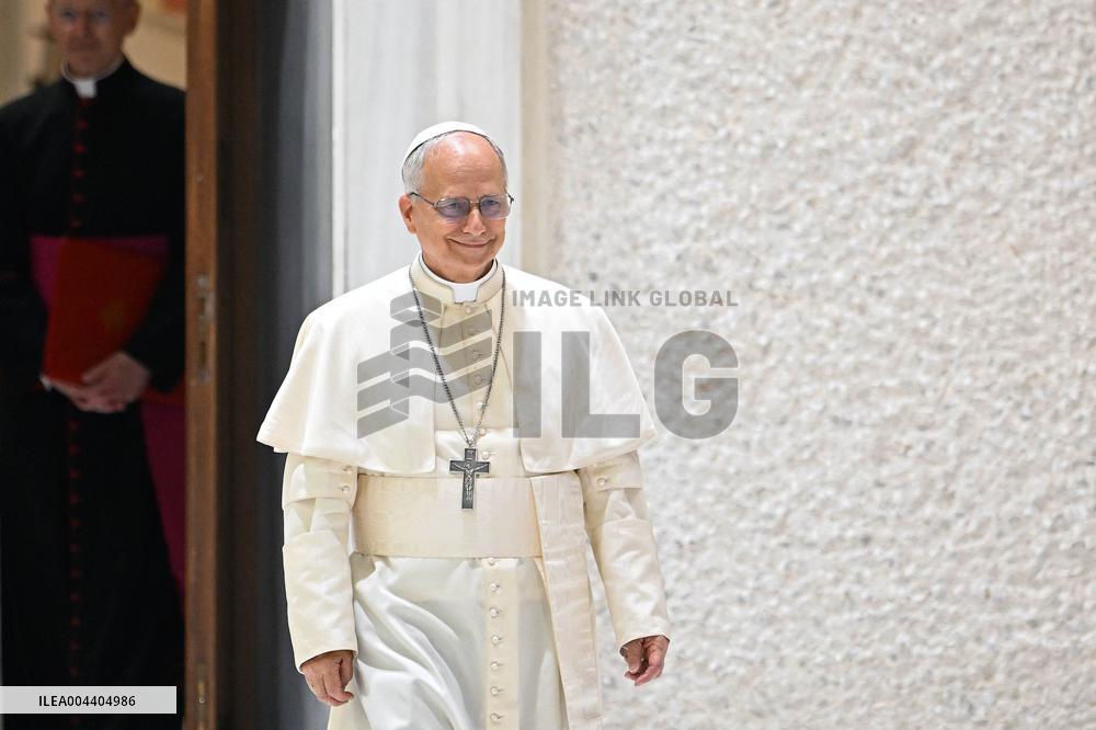 Pope Leo XIV Addresses Media in Vatican