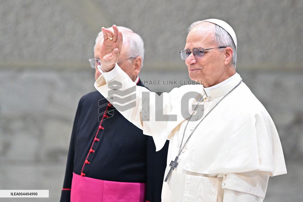 Pope Leo XIV Addresses Media in Vatican
