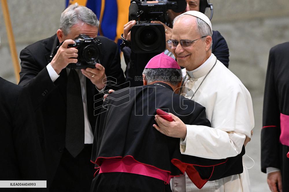 Pope Leo XIV Addresses Media in Vatican