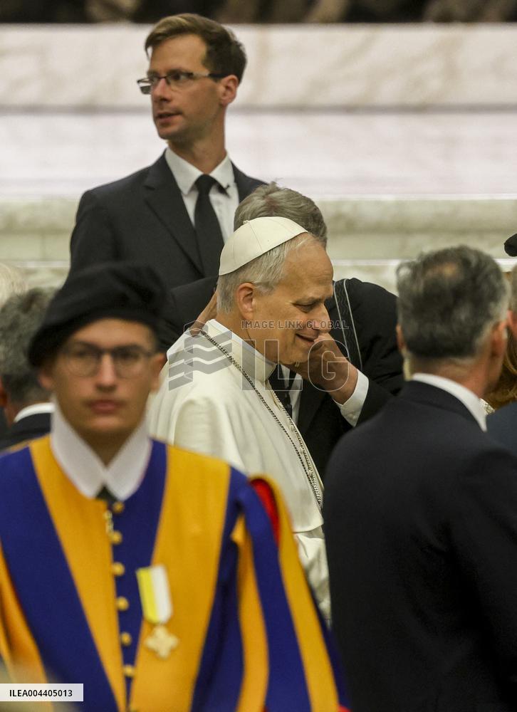 Pope Leo XIV Addresses Media in Vatican