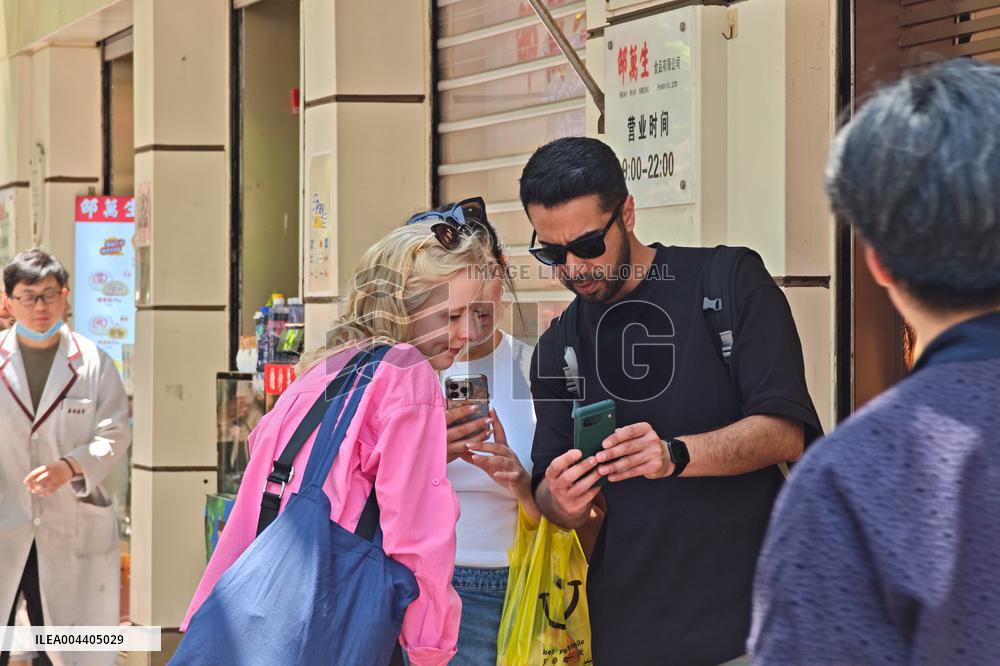 Foreign Tourists in Shanghai