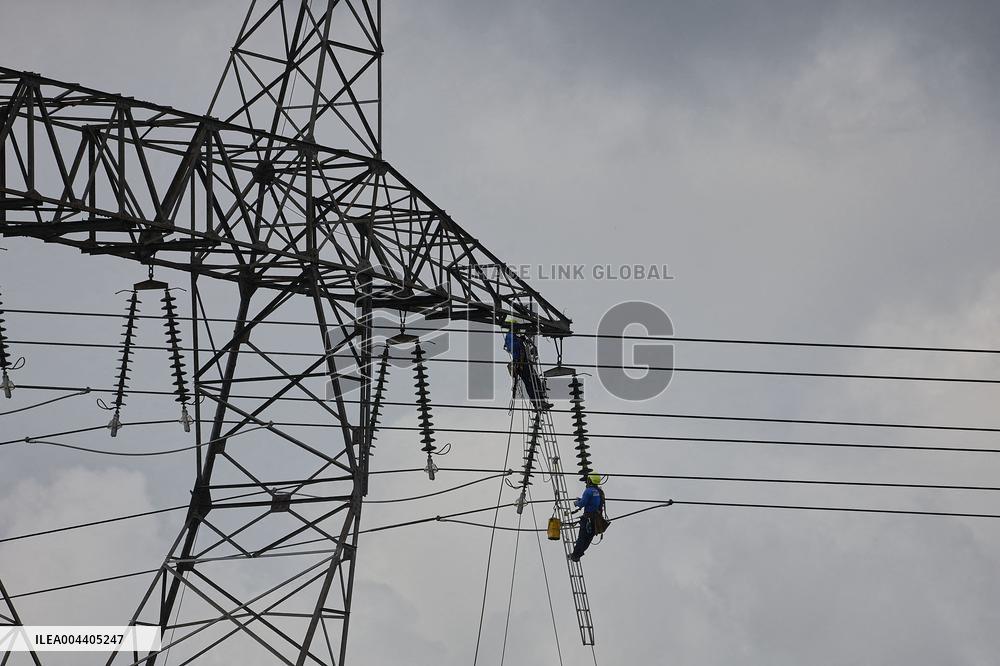 High-Voltage Line Installed for Data4 Data Center - Marcoussis