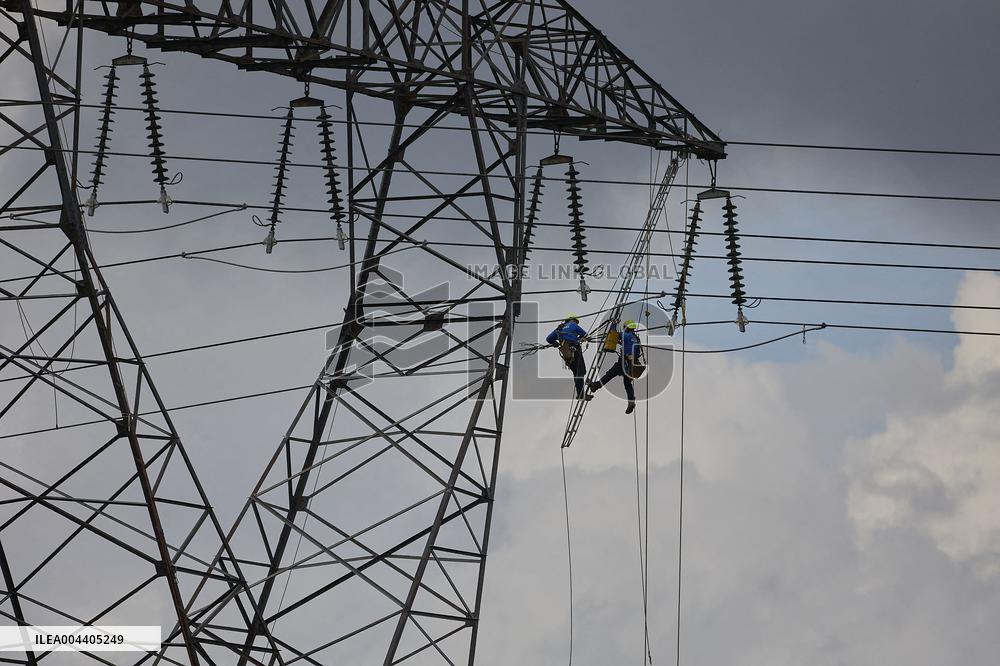 High-Voltage Line Installed for Data4 Data Center - Marcoussis