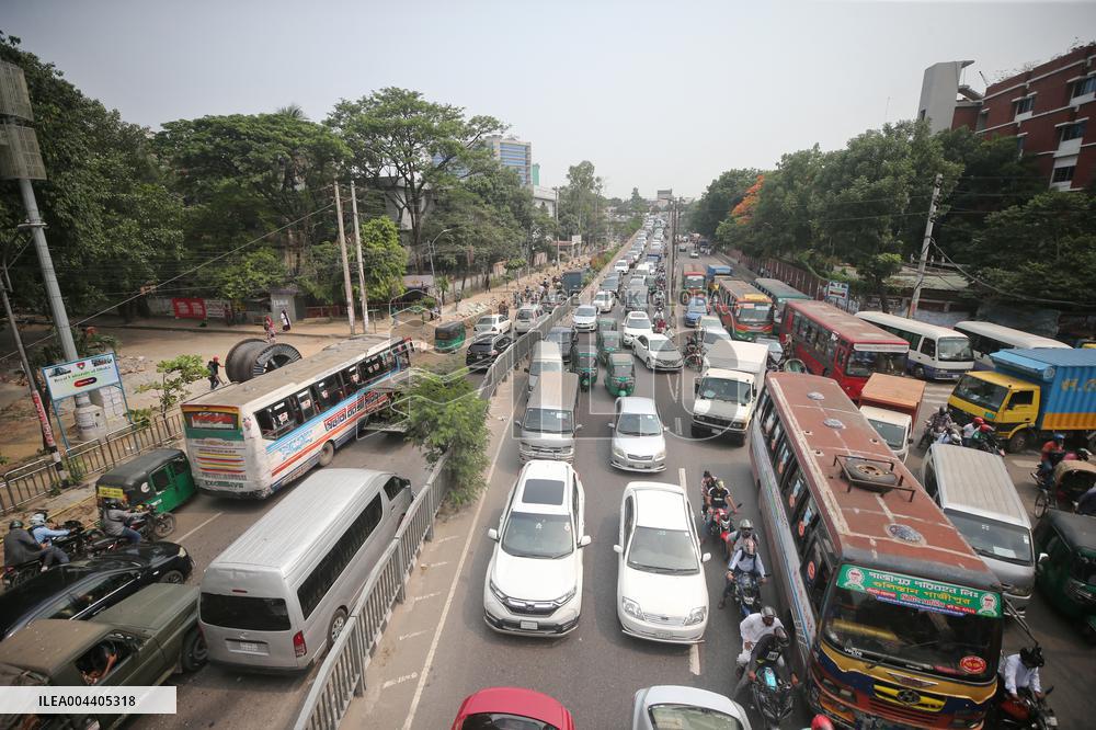 Traffic Jam in Dhaka - Bangladesh