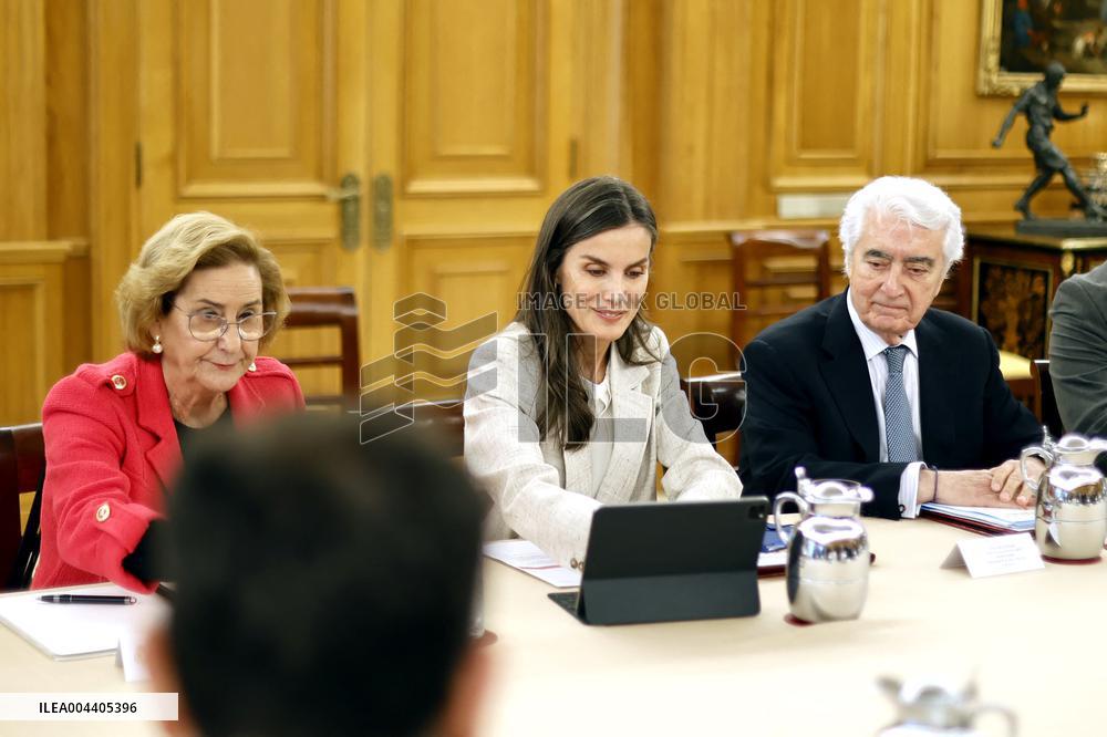 Queen Letizia Working Meeting - Madrid