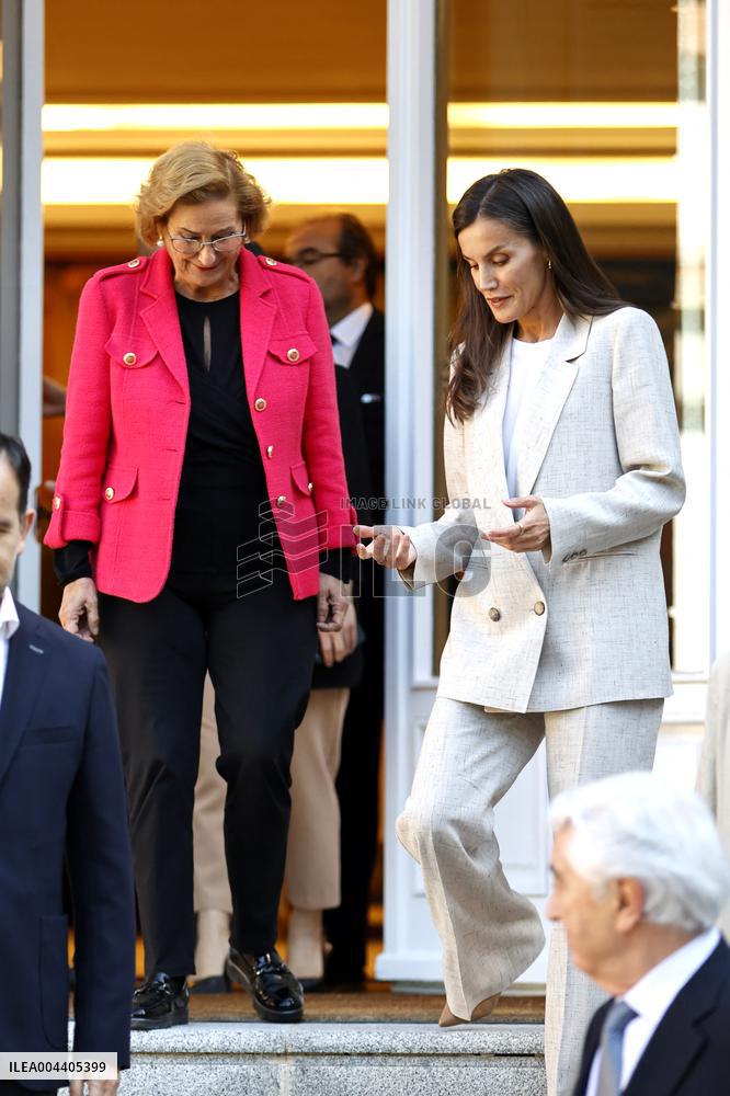 Queen Letizia Working Meeting - Madrid