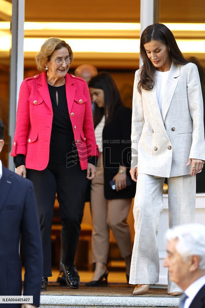 Queen Letizia Working Meeting - Madrid