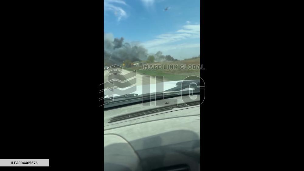 Canada: Grass Fire Tears Through Transcona Industrial Area