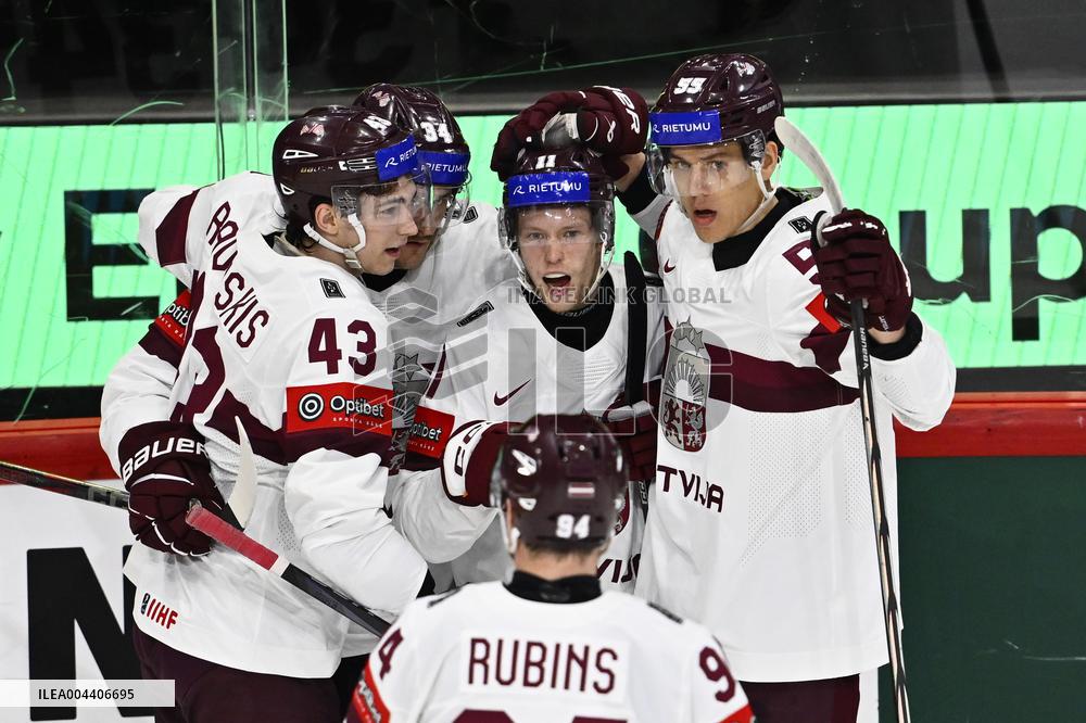 ICE HOCKEY WC SLOVENIA-LATVIA