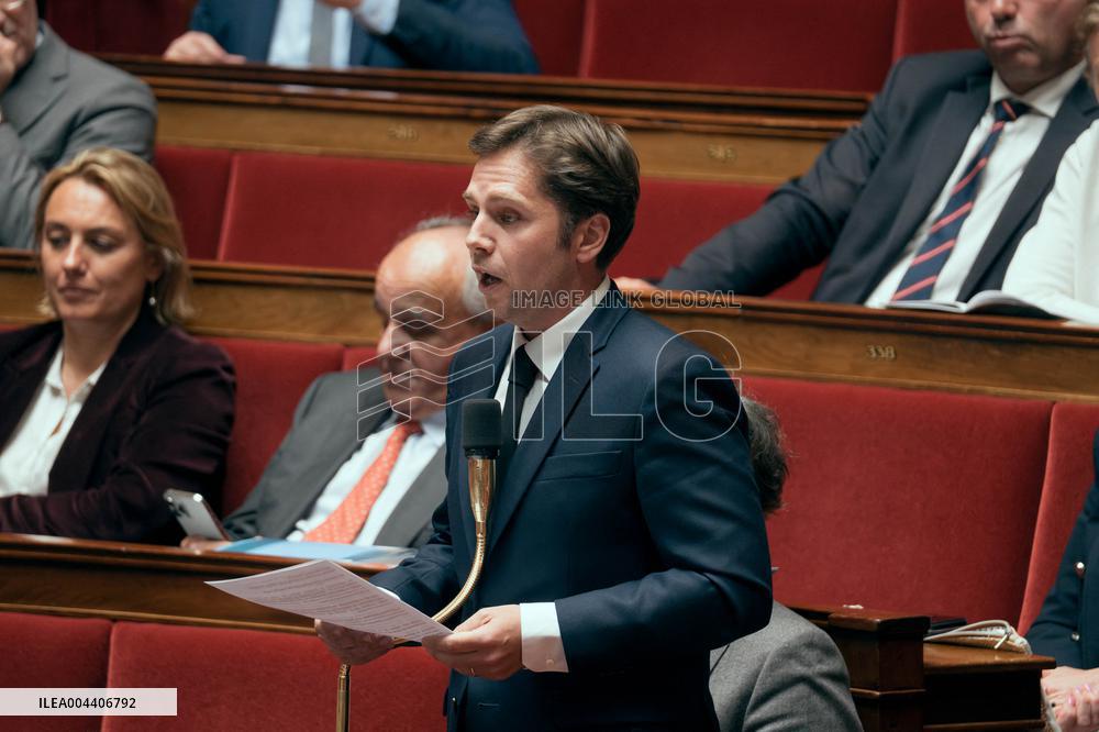 Questions to the government at the National Assembly - Paris AJ