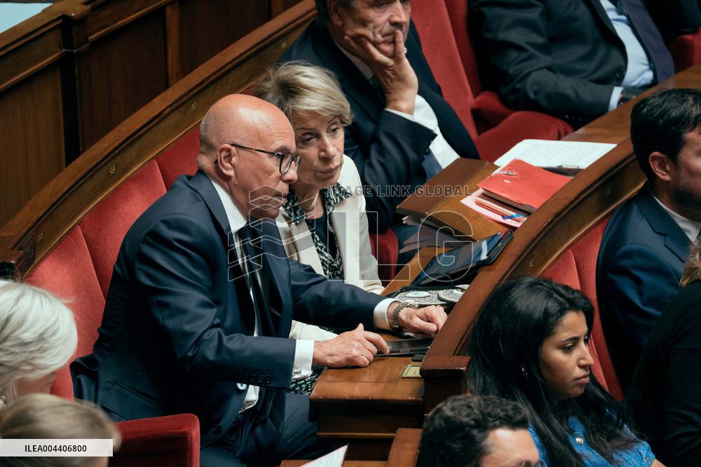 Questions to the government at the National Assembly - Paris AJ