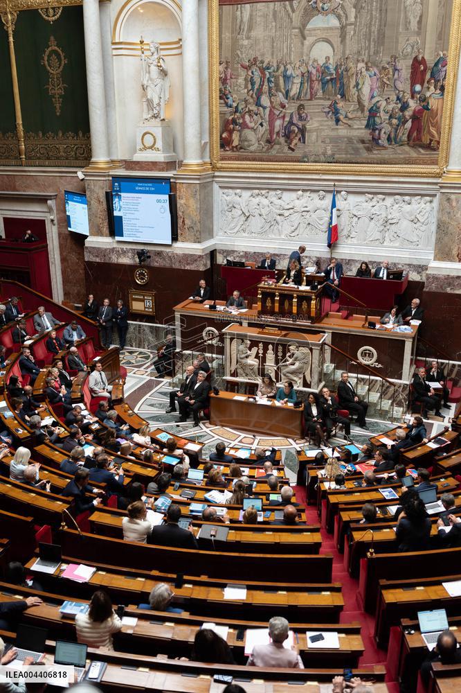 Questions to the government at the National Assembly - Paris AJ
