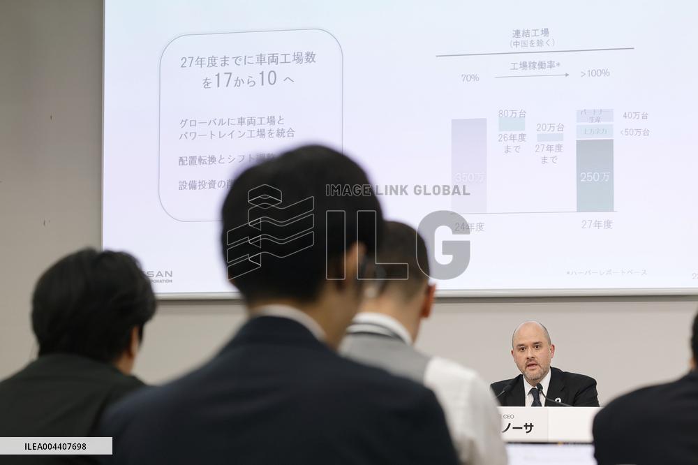 Nissan unveils drastic streamlining plan