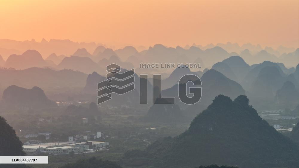 Layers of Mountains in Yangshuo