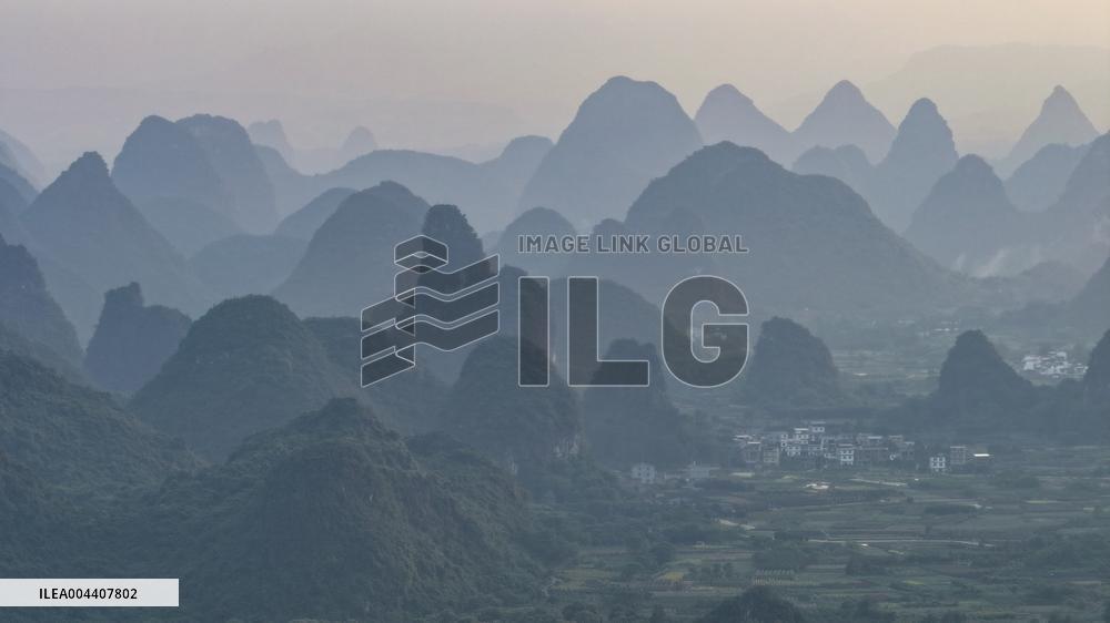 Layers of Mountains in Yangshuo