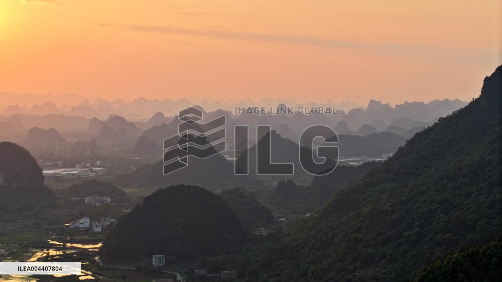 Layers of Mountains in Yangshuo