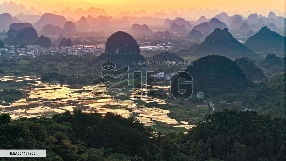 Layers of Mountains in Yangshuo
