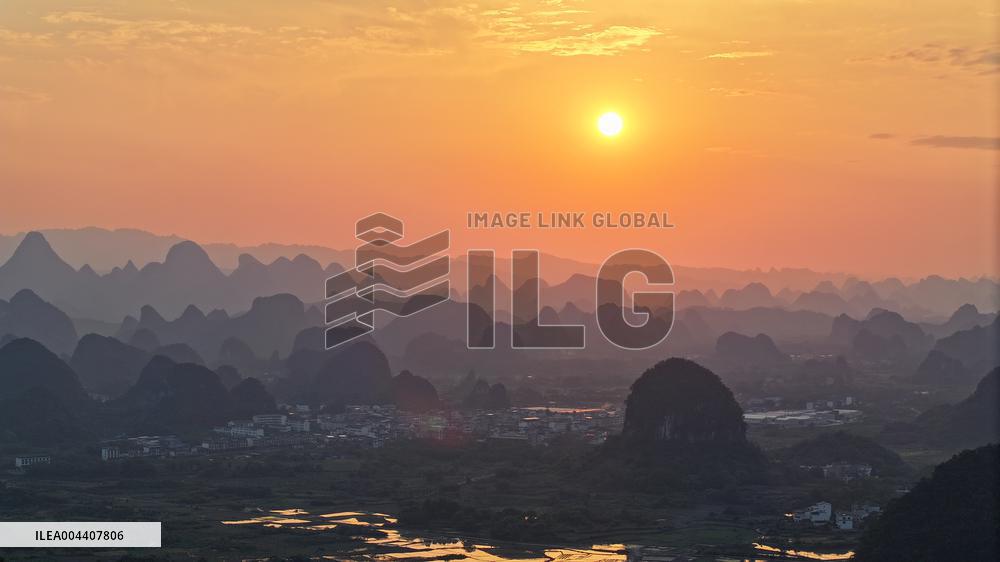 Layers of Mountains in Yangshuo
