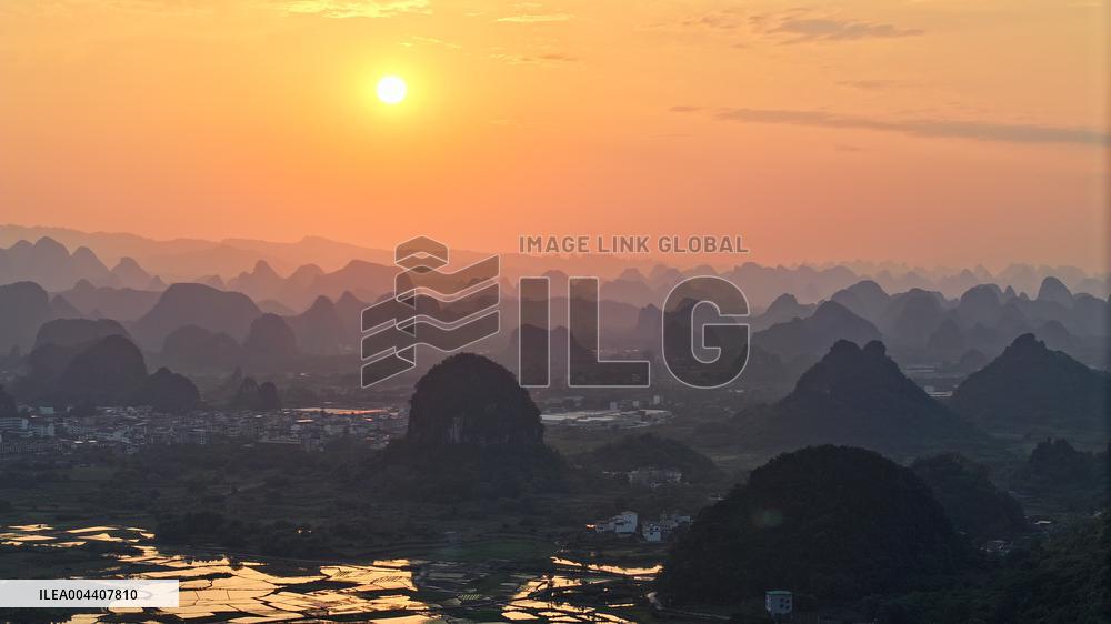 Layers of Mountains in Yangshuo