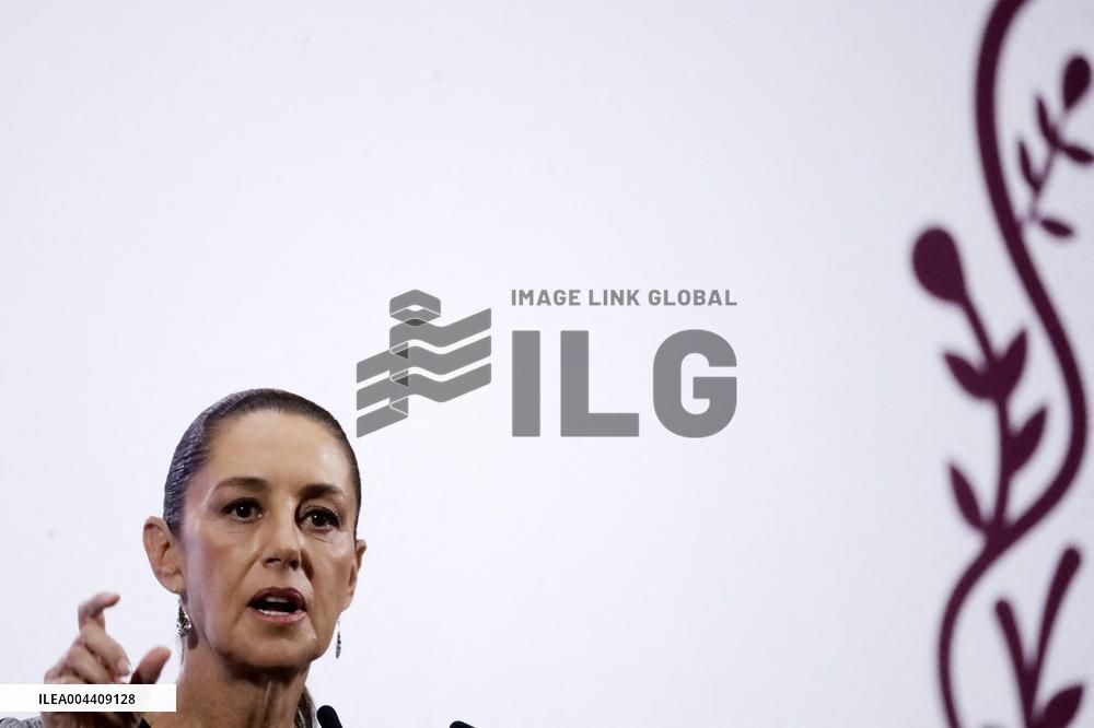 Mexico s President Claudia Sheinbaum Holds Briefing
