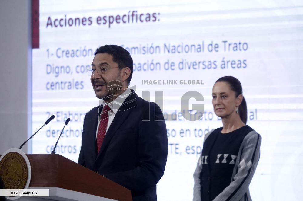 Mexico s President Claudia Sheinbaum Holds Briefing