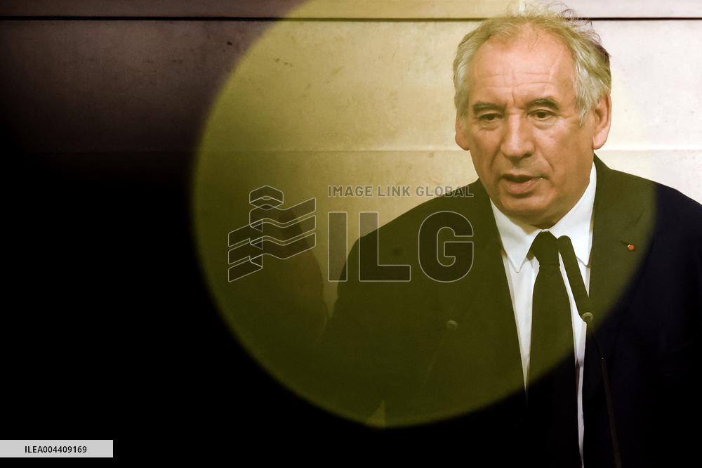 Francois Bayrou at 30th anniversary of the programme " La main a la pate " - Paris