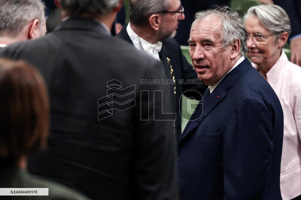 Francois Bayrou at 30th anniversary of the programme " La main a la pate " - Paris