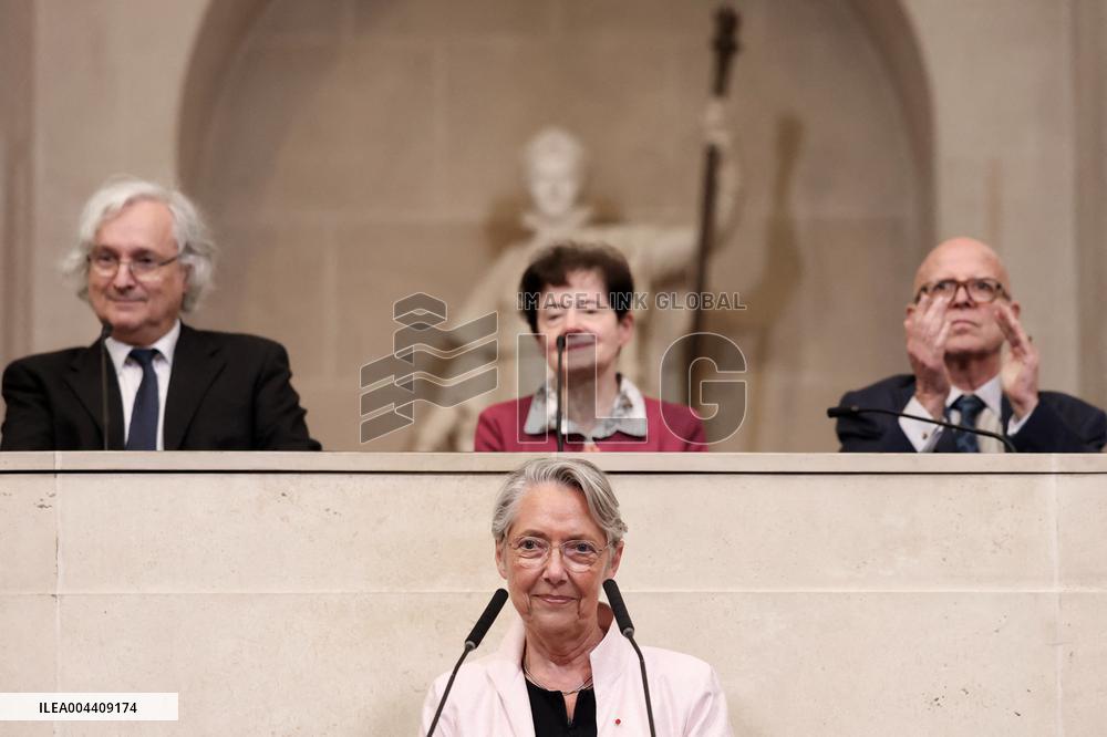 Francois Bayrou at 30th anniversary of the programme " La main a la pate " - Paris