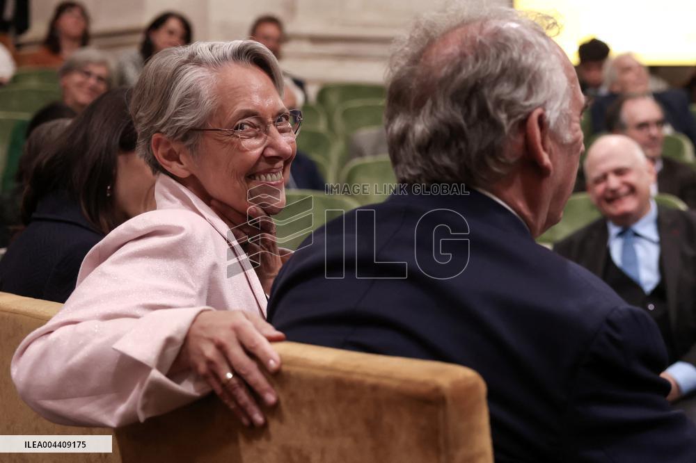 Francois Bayrou at 30th anniversary of the programme " La main a la pate " - Paris