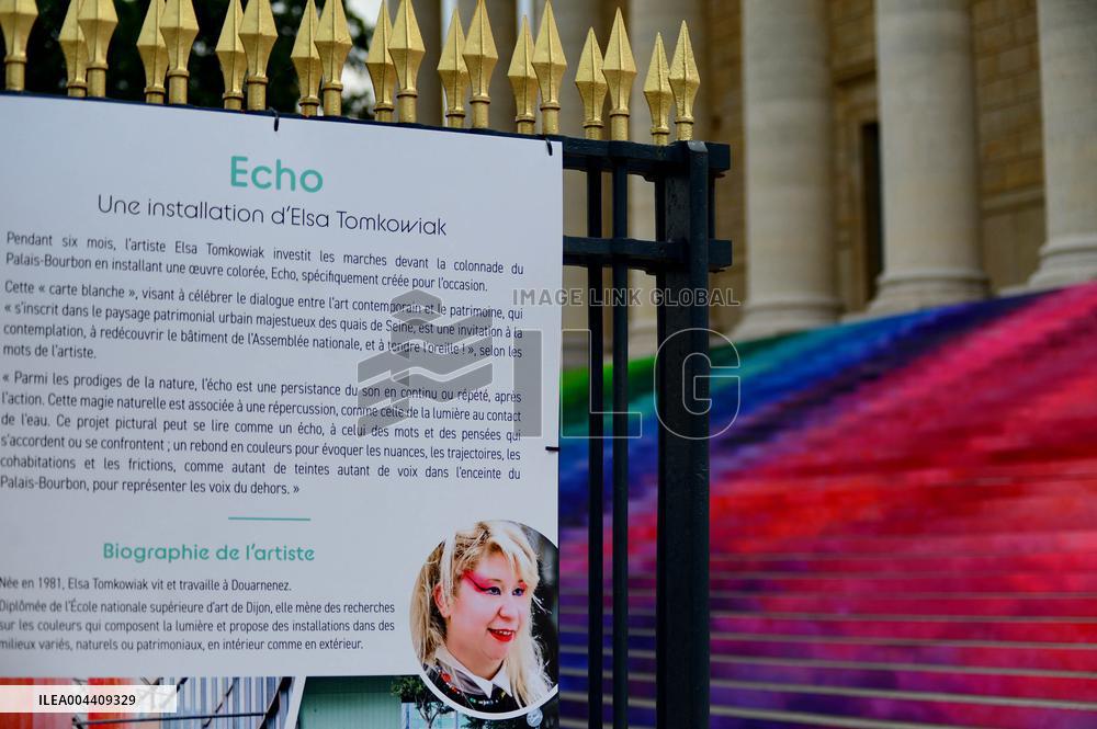 Artistic Installation by Elsa Tomkowiak at the National Assembly - Paris