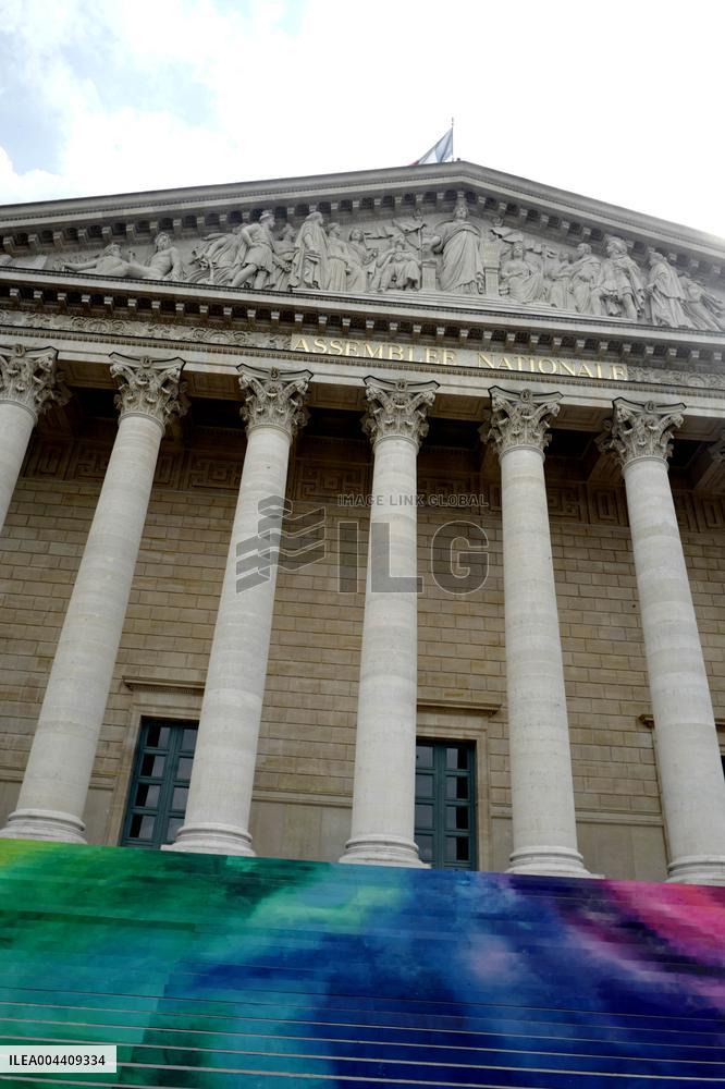 Artistic Installation by Elsa Tomkowiak at the National Assembly - Paris