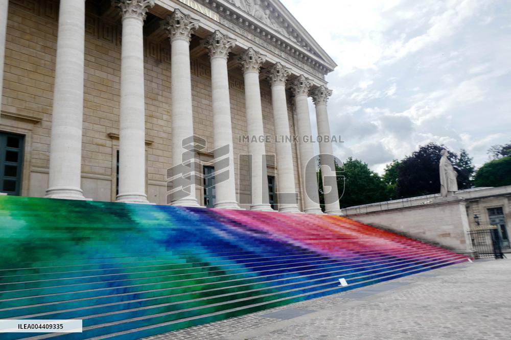 Artistic Installation by Elsa Tomkowiak at the National Assembly - Paris