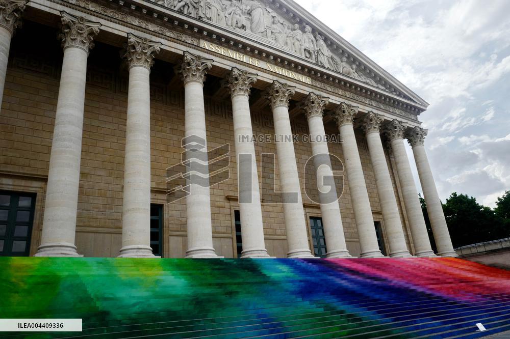 Artistic Installation by Elsa Tomkowiak at the National Assembly - Paris