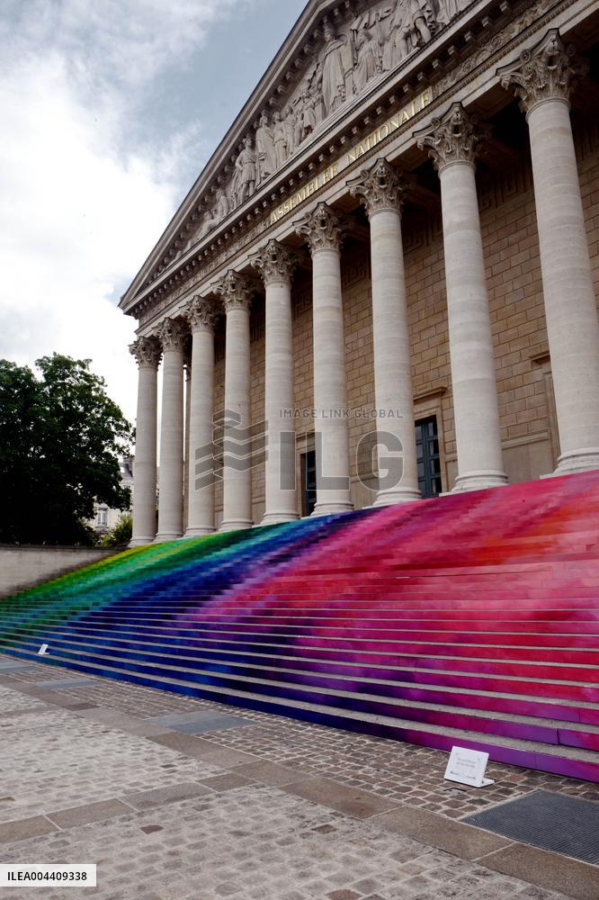 Artistic Installation by Elsa Tomkowiak at the National Assembly - Paris