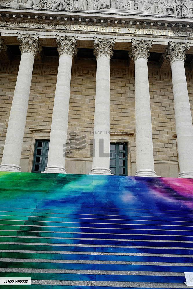 Artistic Installation by Elsa Tomkowiak at the National Assembly - Paris