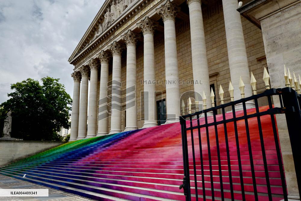 Artistic Installation by Elsa Tomkowiak at the National Assembly - Paris