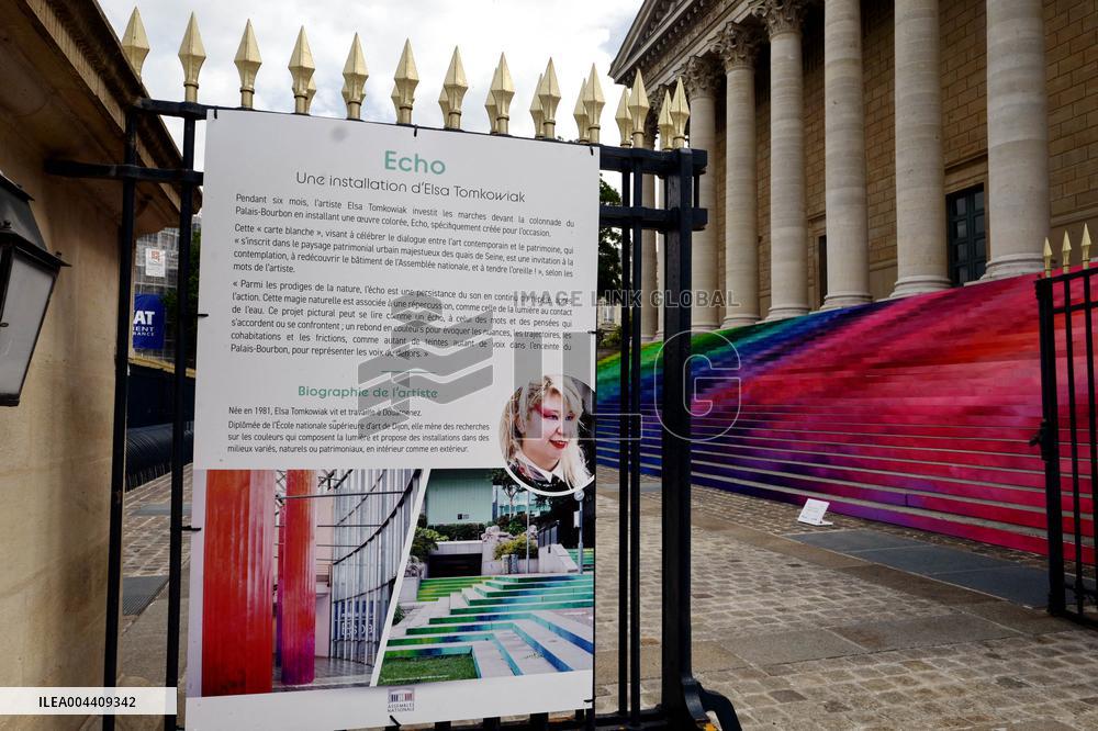Artistic Installation by Elsa Tomkowiak at the National Assembly - Paris