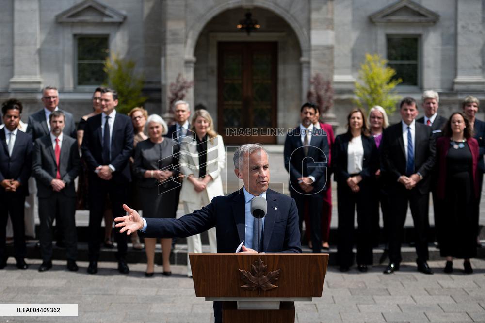 Mark Carney After a Swearing-In Ceremony - Ottawa