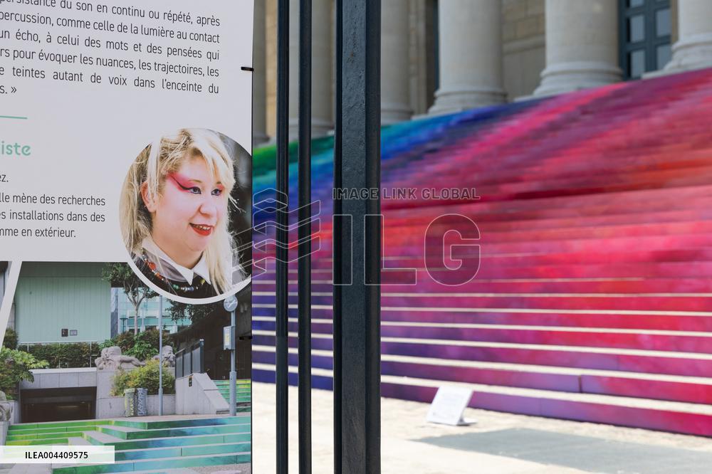 Art installation Echo by Elsa Tomkowiak at the National Assembly - Paris