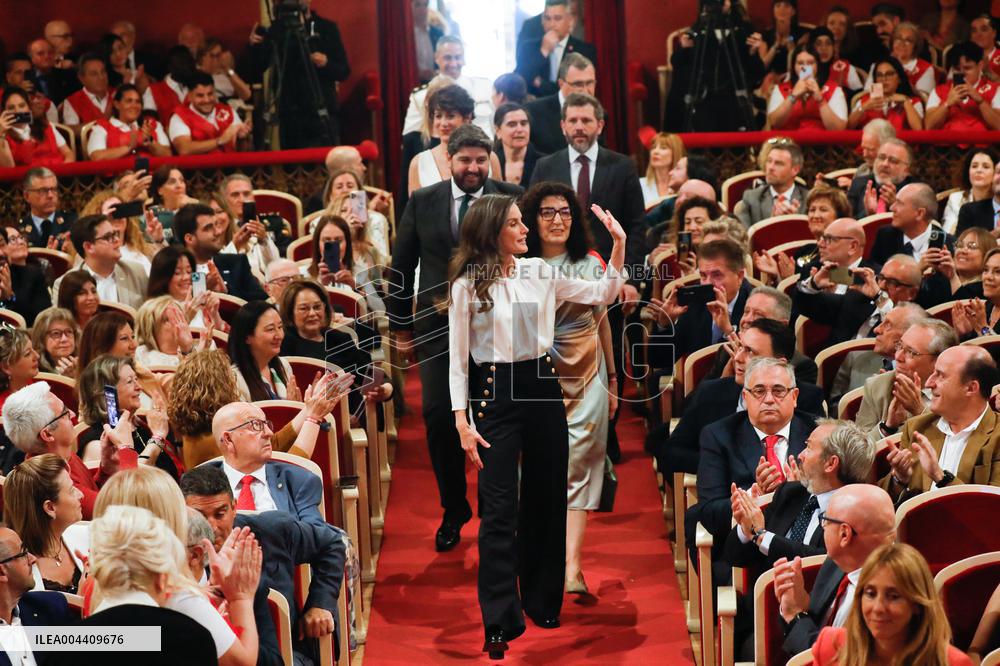 Queen Letizia Presides Over the World Red Cross and Red Crescent Day - Murcia