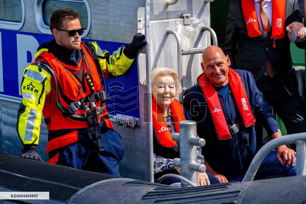 Princess Beatrixs Visit to Sea Rescue Society - Stellendam